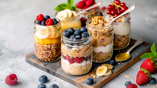 Matcha Mushroom Tiramisu Overnight Oats