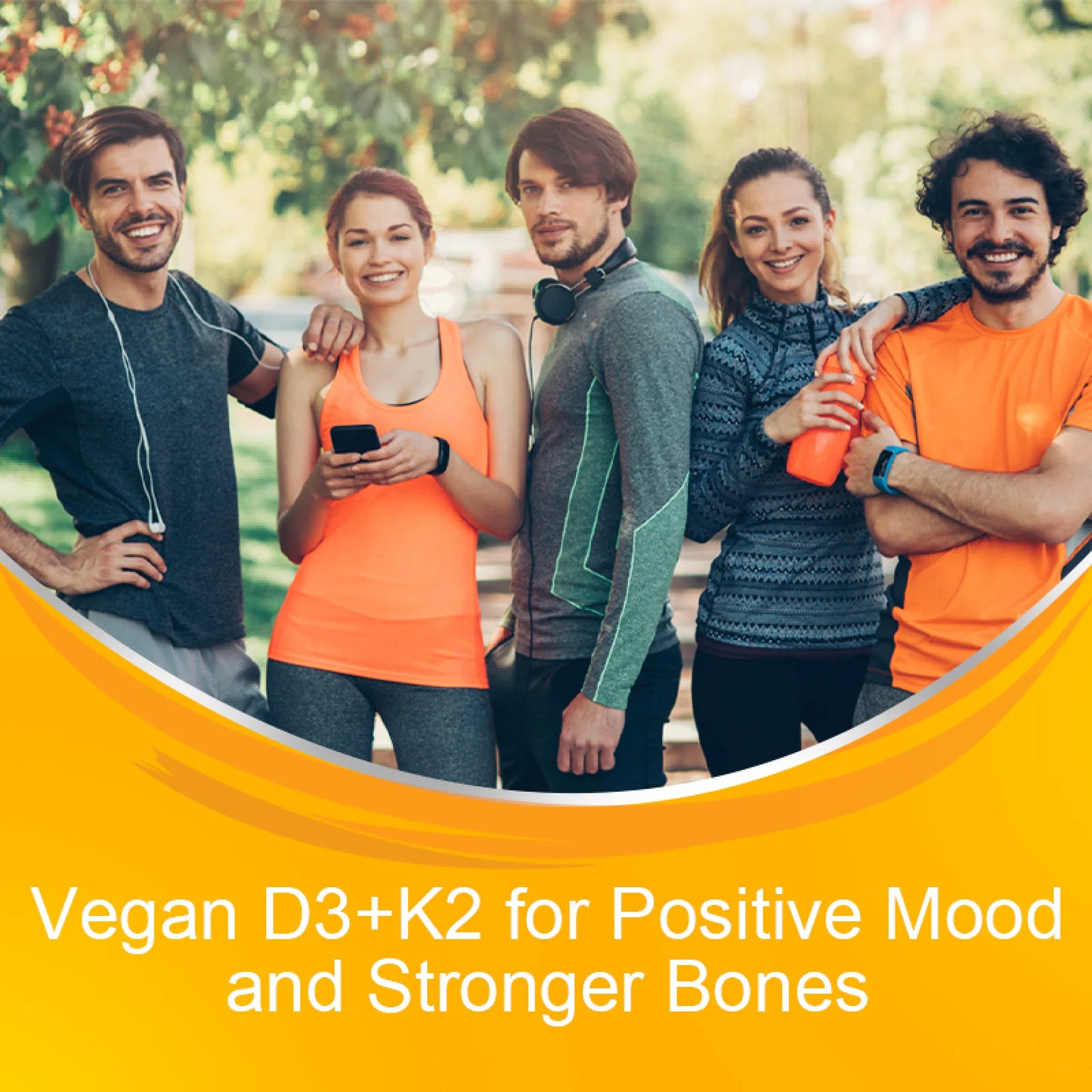 Mutsweet Vegan Vitamin D3 + K2 MK7 Supplement, 5000 IU, 120 Count