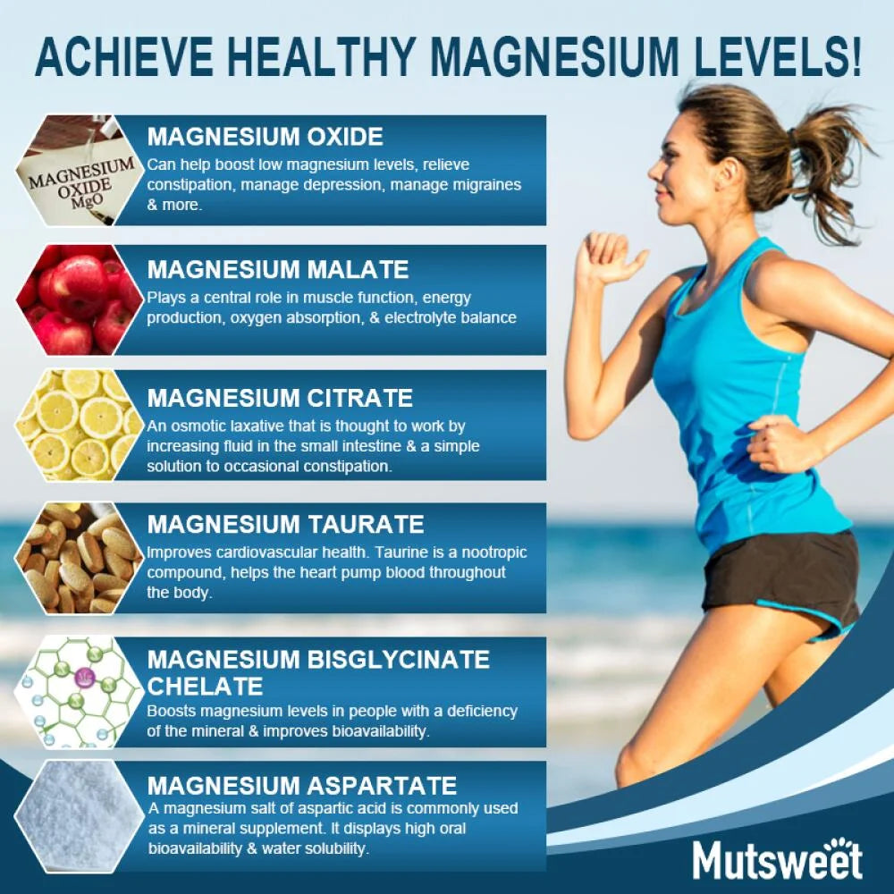 （2 PACK）Magnesium Complex 500mg - 240 Veggie Capsules - Magnesium Supplement for Sleep, Leg Cramps, Muscle, Heart - Max Absorption, Gluten-Free, Non-GMO